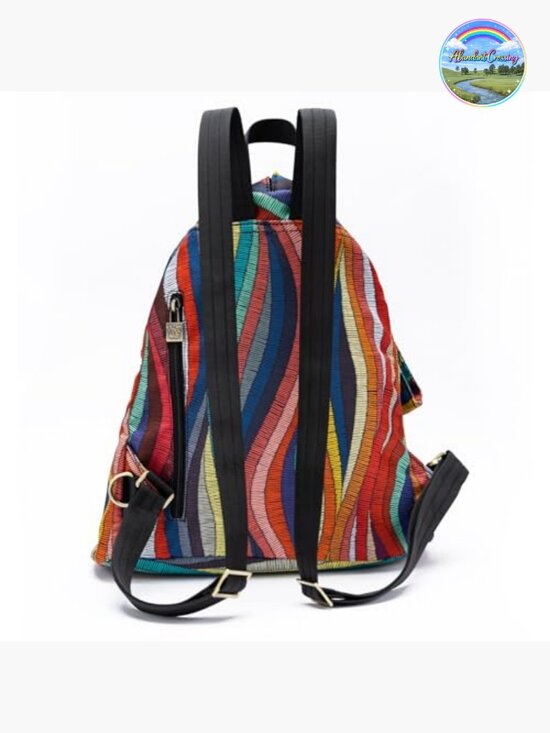 Bohemian Durable Polyester Large Capacity Backpack with Adjustable Straps main image 7